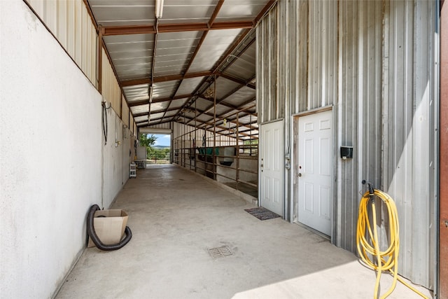 view of horse barn