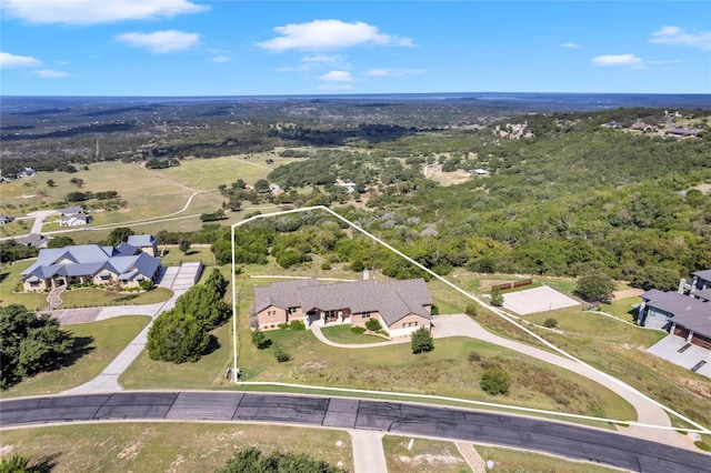 birds eye view of property