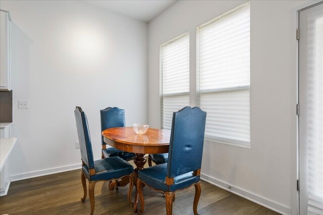 dining room featuring dark hardwood / wood-style floors