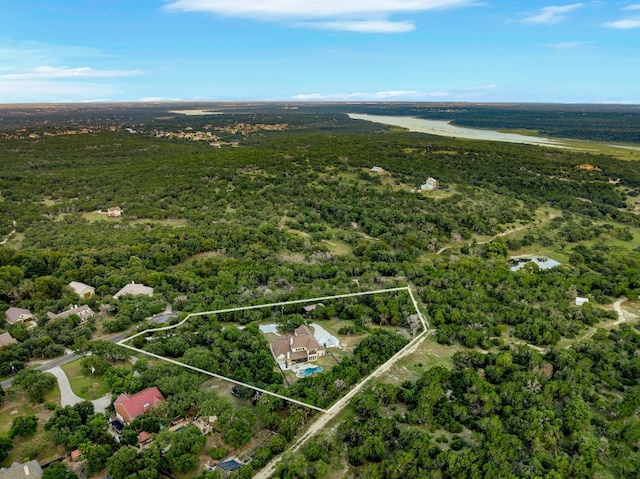 238 Landons Way, Georgetown, TX 78633 - view of property location with property parcel outlined and a forest