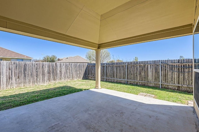 206 Swenson Dr, Hutto, TX 78634 - fenced backyard with a patio