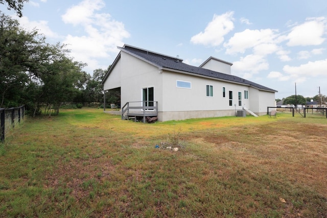 103 Hans Bell Dr, Blanco, TX 78606 - back of house featuring stucco siding