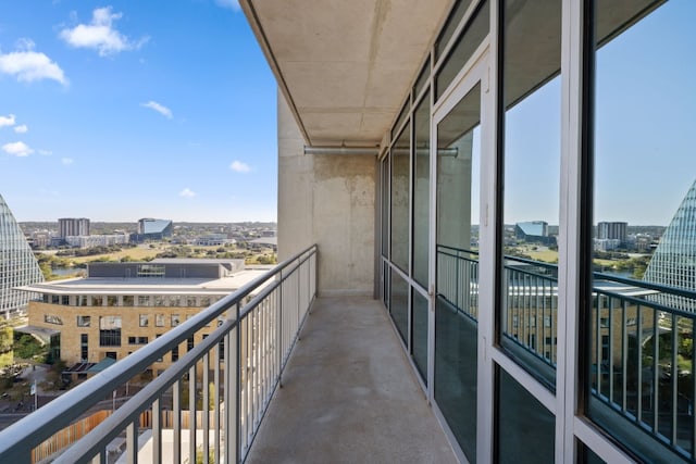 view of balcony