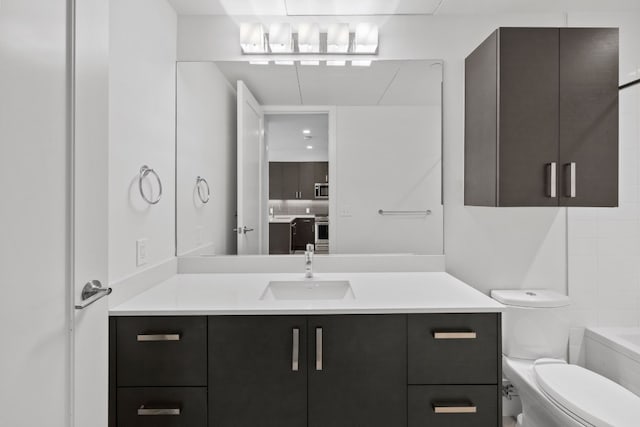 222 W Ave Unit 1503, Austin, TX 78701 - full bathroom featuring vanity, toilet, and shower / bath combination
