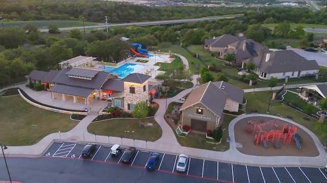 birds eye view of property