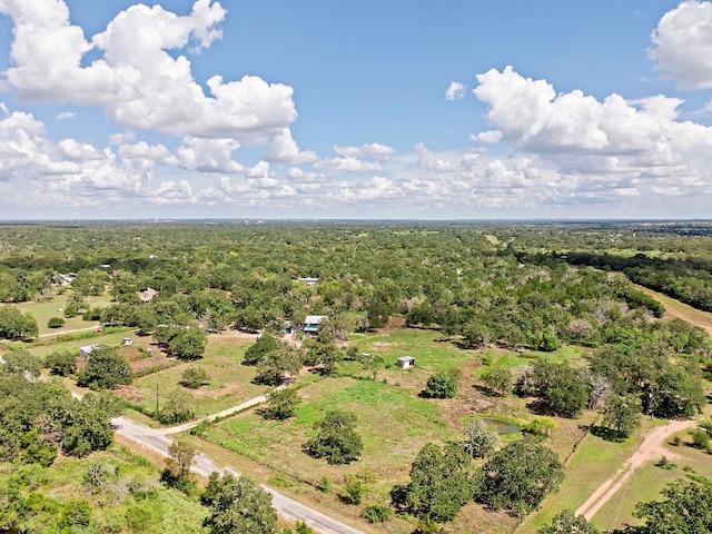 bird's eye view featuring a rural view