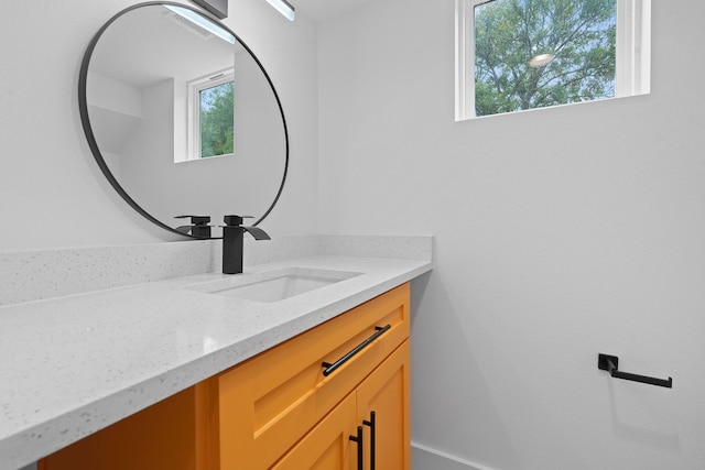 bathroom featuring vanity