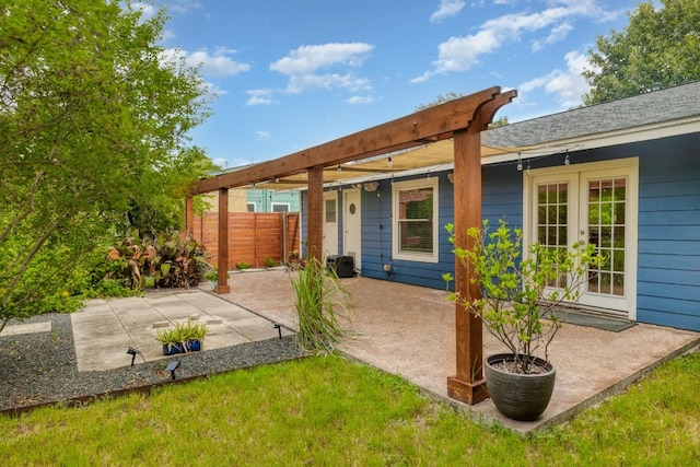 1511 Fairfield Dr, Austin, TX 78757 - back of house with a patio and french doors