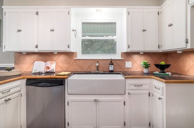 1511 Fairfield Dr, Austin, TX 78757 - kitchen featuring dishwasher, a sink, and white cabinets