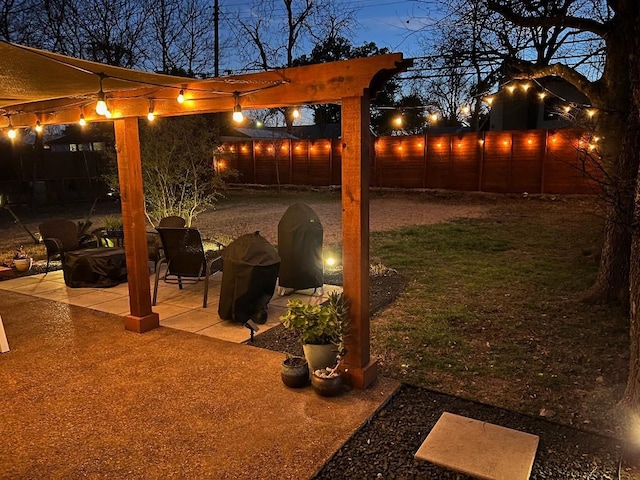 1511 Fairfield Dr, Austin, TX 78757 - yard at twilight with a patio