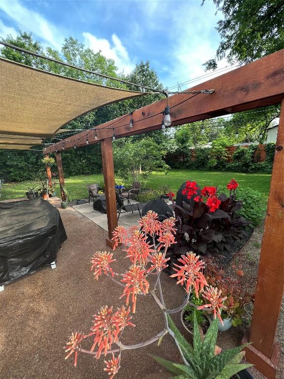 1511 Fairfield Dr, Austin, TX 78757 - view of grassy yard featuring a patio area
