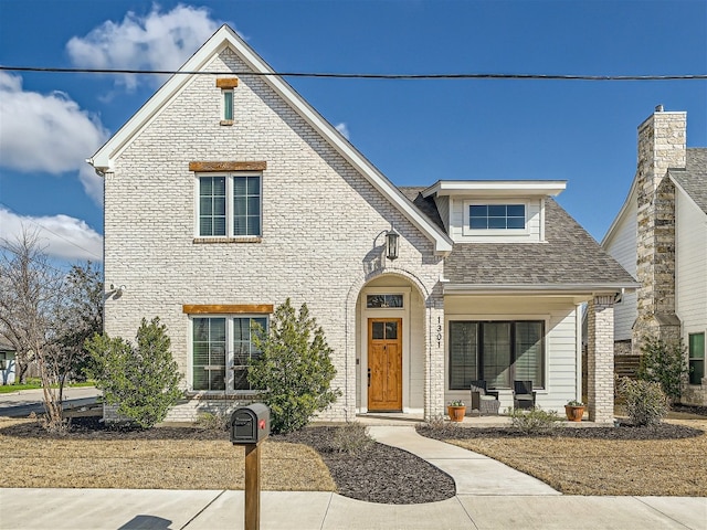 view of front of home with a porch