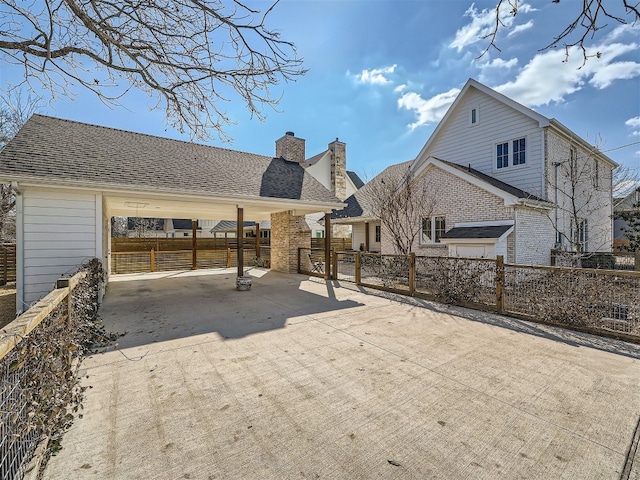 view of rear view of property