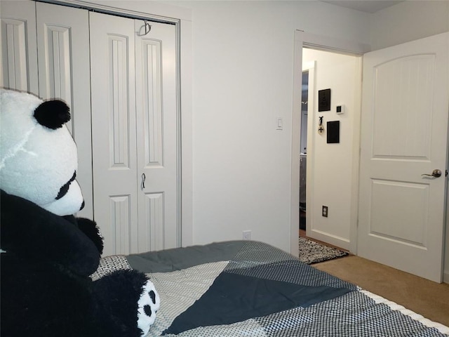 bedroom featuring a closet