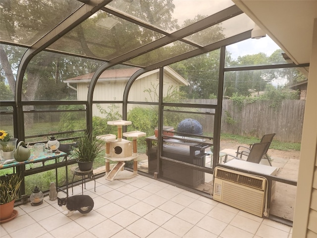 view of sunroom