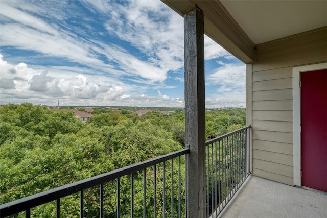 view of balcony