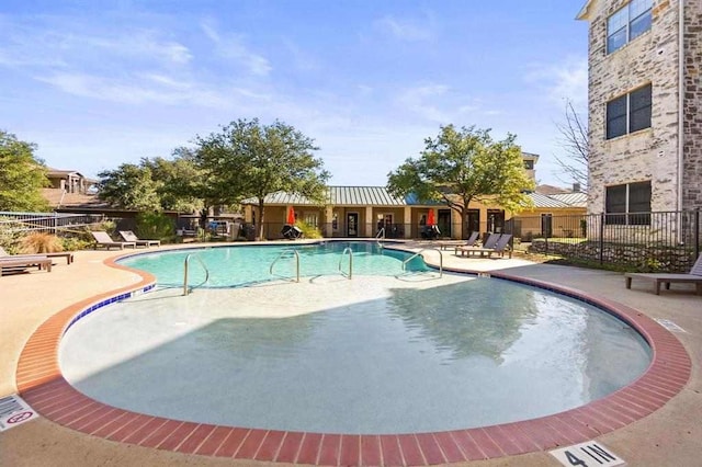 view of pool with a patio