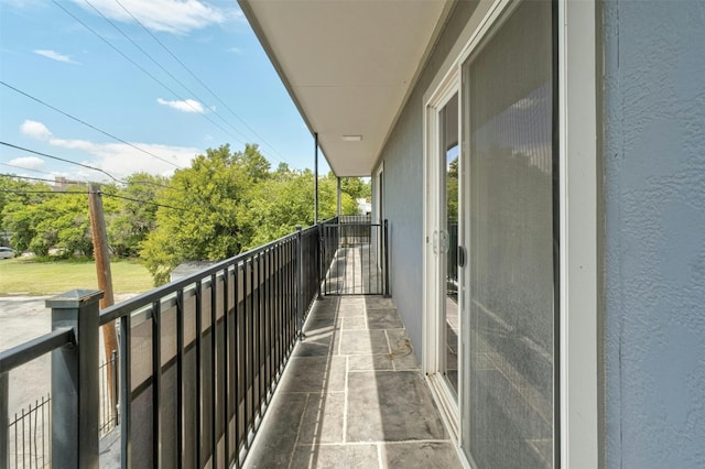 view of balcony