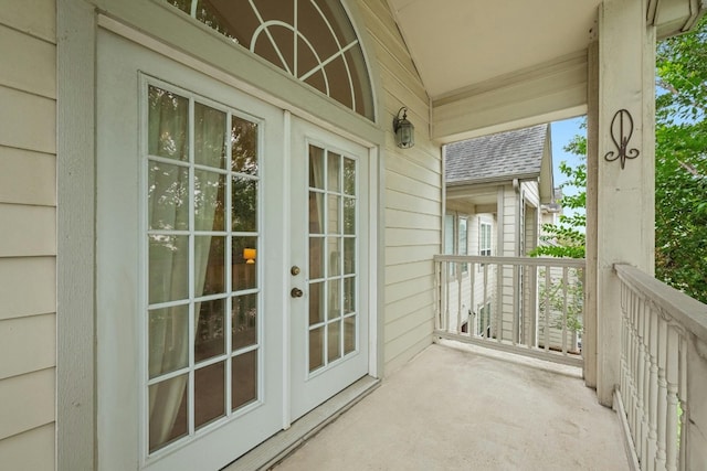 view of balcony