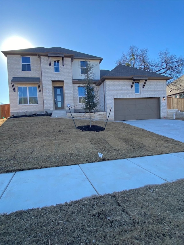 view of front of home featuring a garage