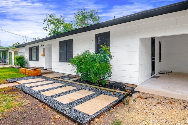 exterior space featuring a patio