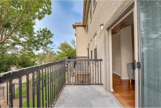 view of balcony