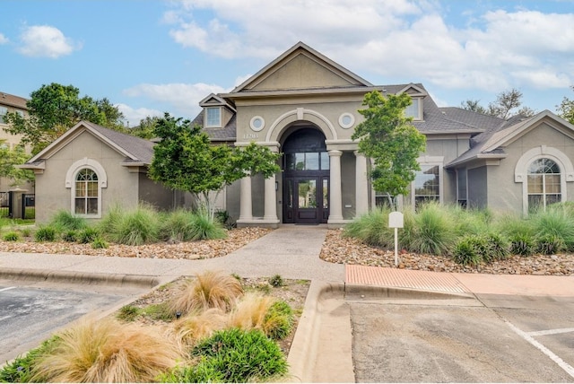 view of front of home with french doors