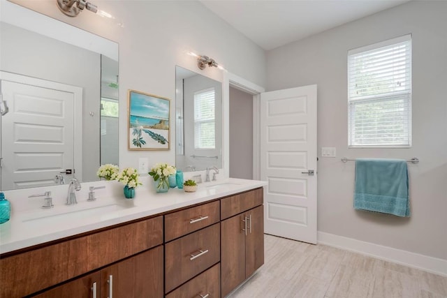 bathroom featuring vanity