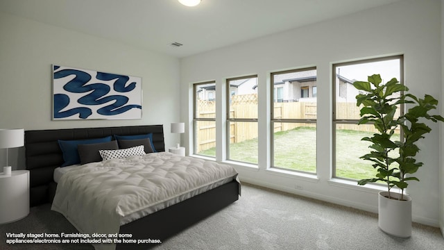 bedroom featuring carpet flooring