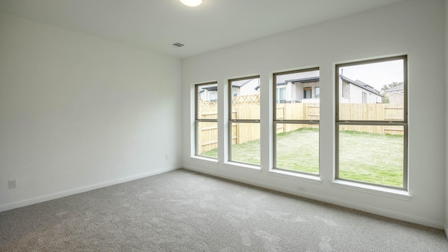 view of carpeted empty room