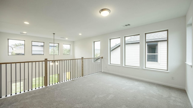 view of carpeted empty room