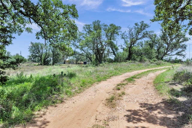 view of street featuring a rural view