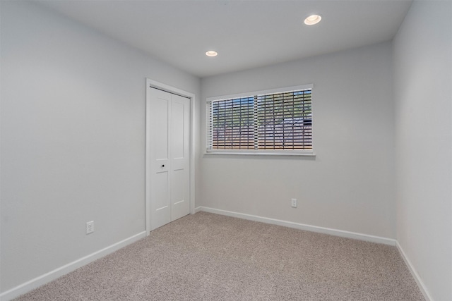 view of carpeted empty room