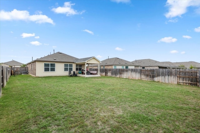 view of yard with a patio area