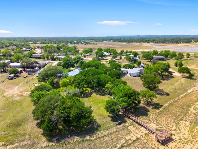 drone / aerial view with a rural view