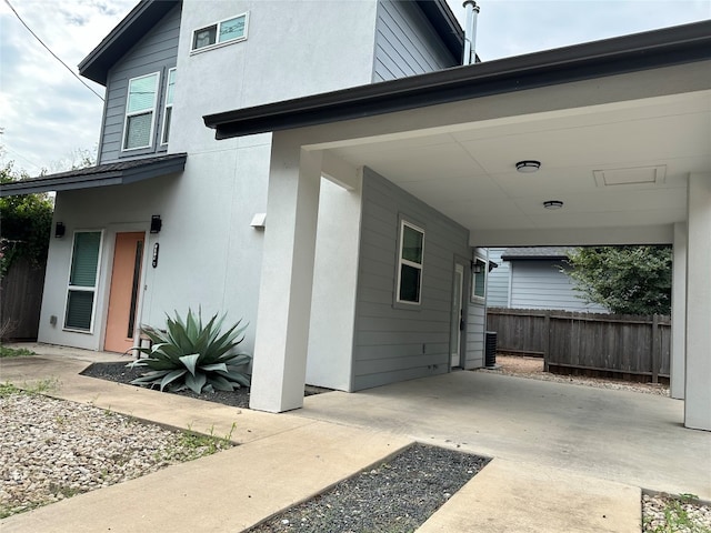 view of rear view of property