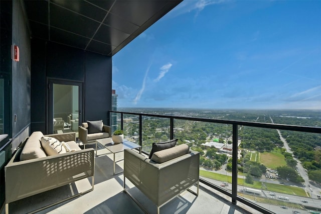 balcony with an outdoor living space