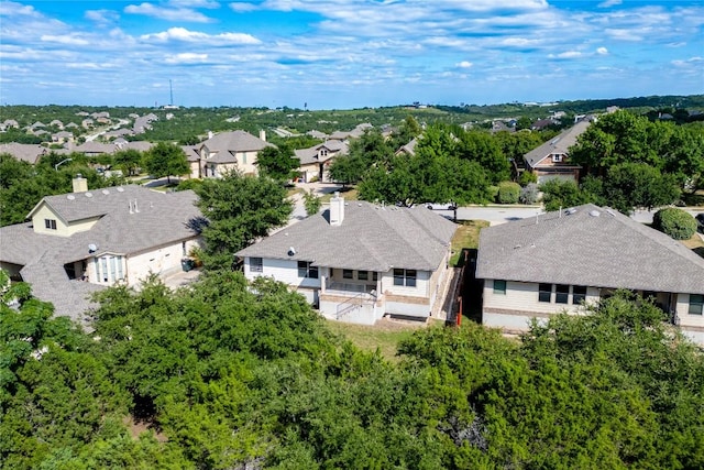 aerial view featuring a residential view