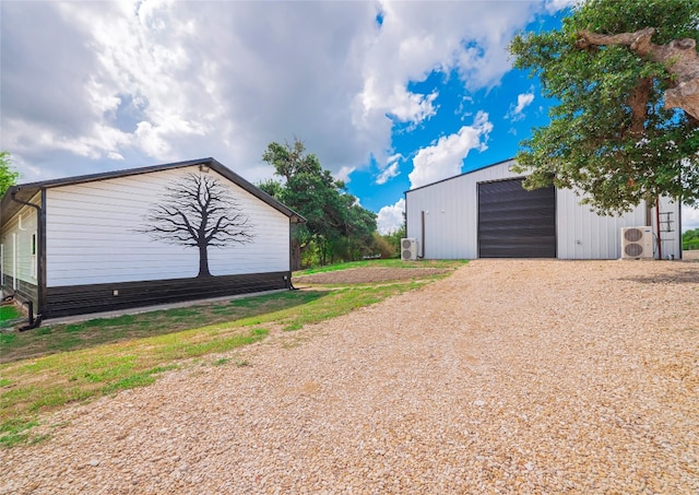 garage with ac unit