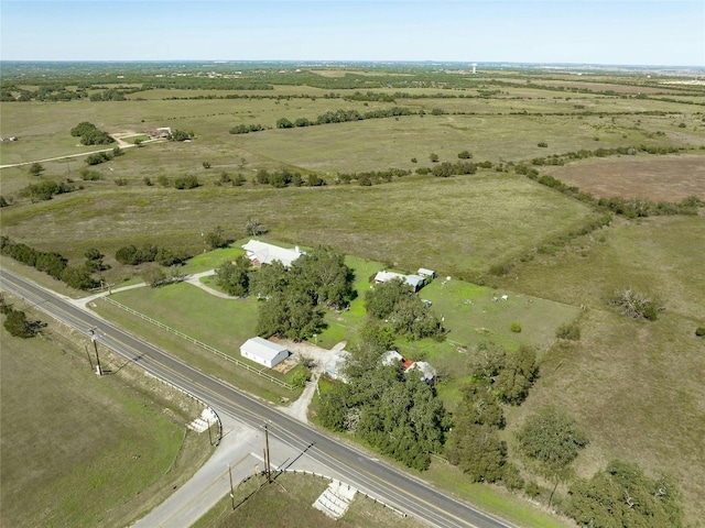 bird's eye view featuring a rural view