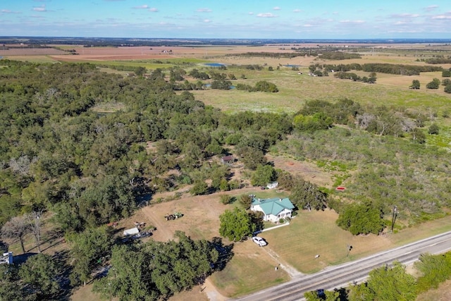 bird's eye view featuring a rural view