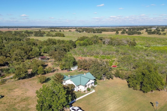 bird's eye view featuring a rural view