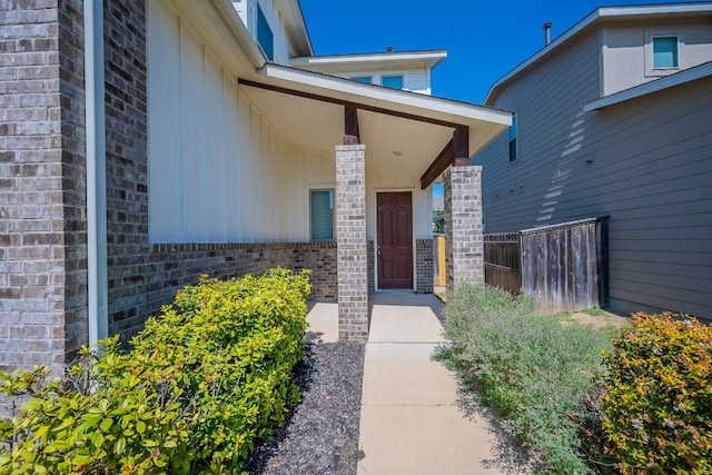 view of entrance to property