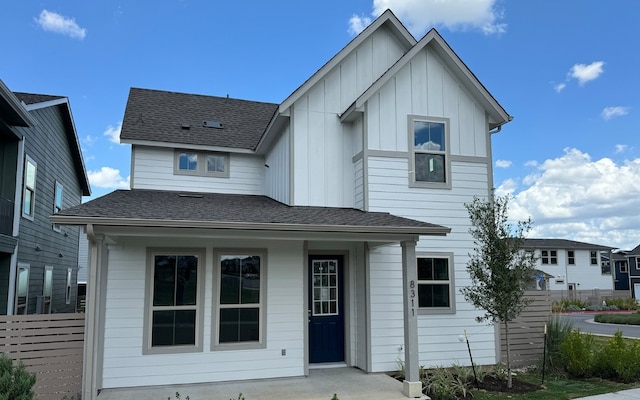 view of rear view of property