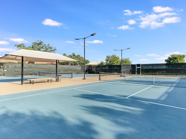 view of tennis court