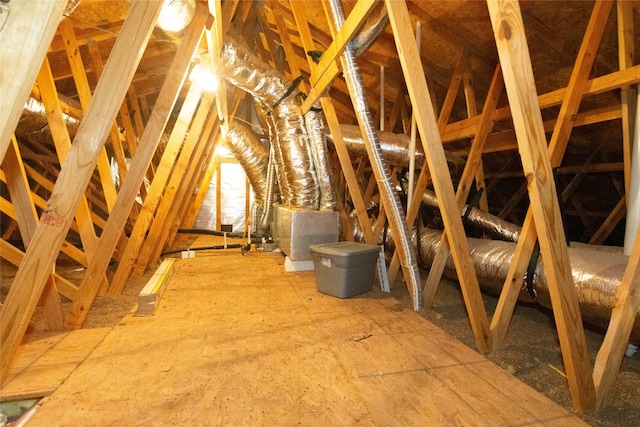 view of attic