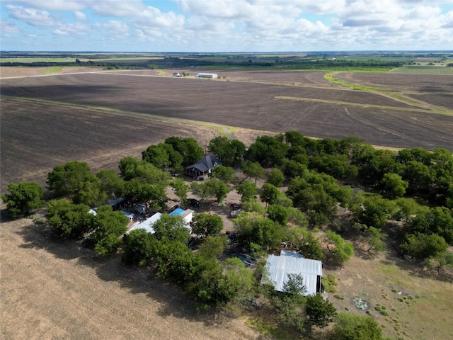 drone / aerial view with a rural view