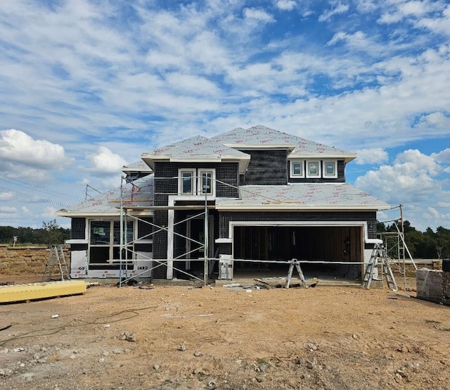 unfinished property with a balcony