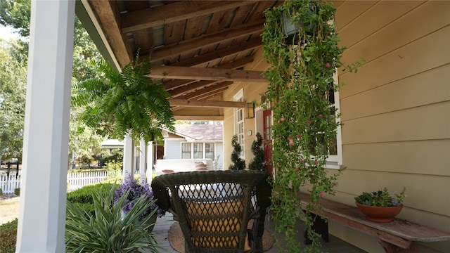 view of patio / terrace with covered porch