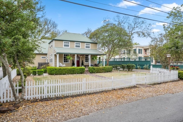 view of front of home with a porch